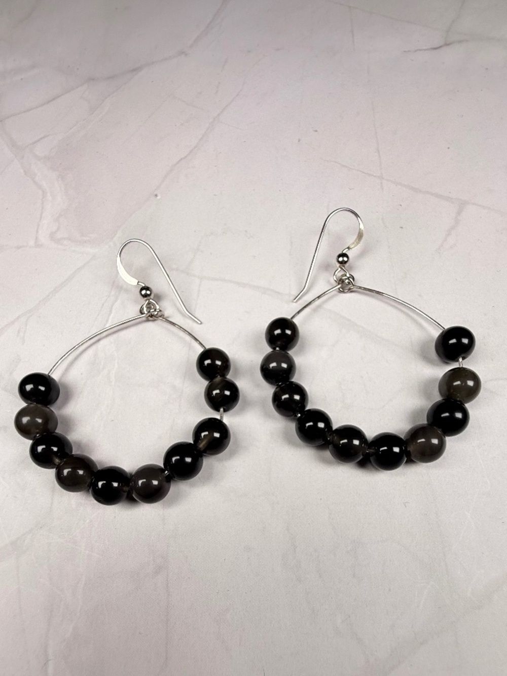Beaded Hoop Earrings